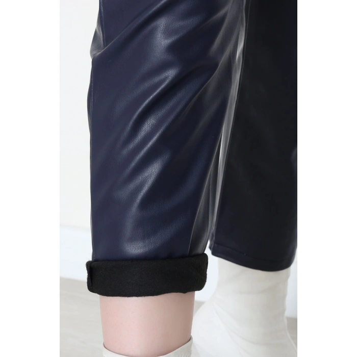 Pu Deri Fleto Cepli Pantolon Lacivert - 51100.1779.