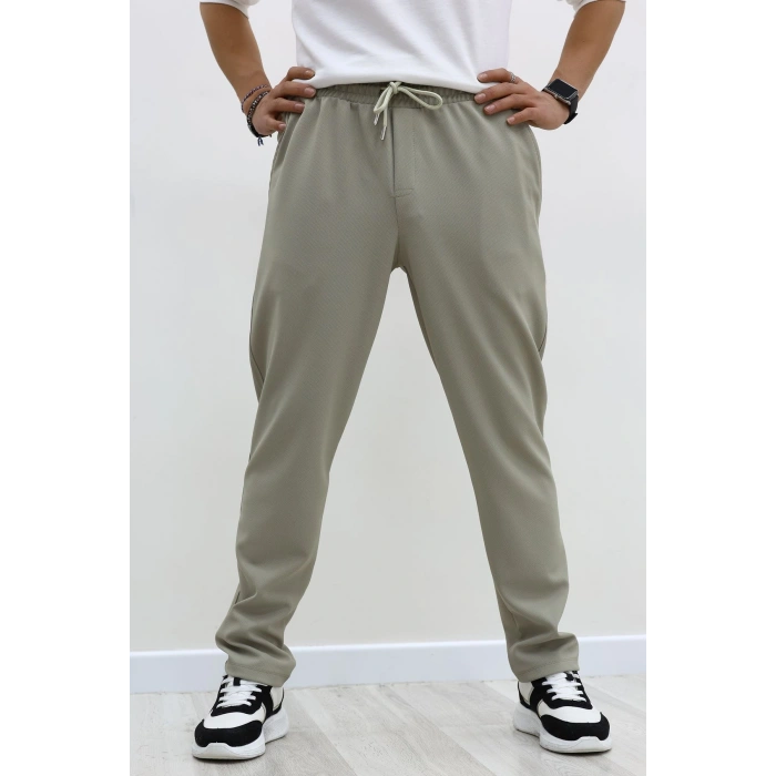 Rahat Kesim Penye Pike Erkek Pantolon Açıkhaki - 81377.1837.