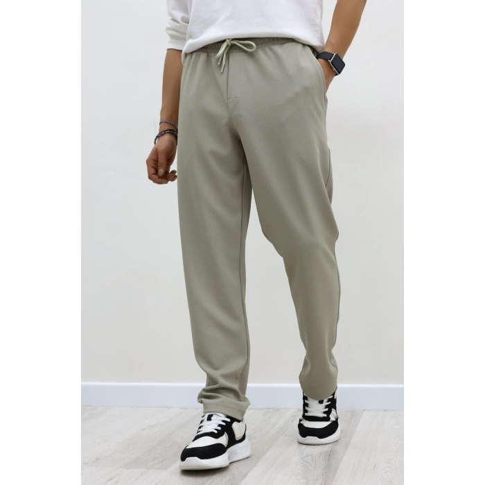 Rahat Kesim Penye Pike Erkek Pantolon Açıkhaki - 81377.1837.