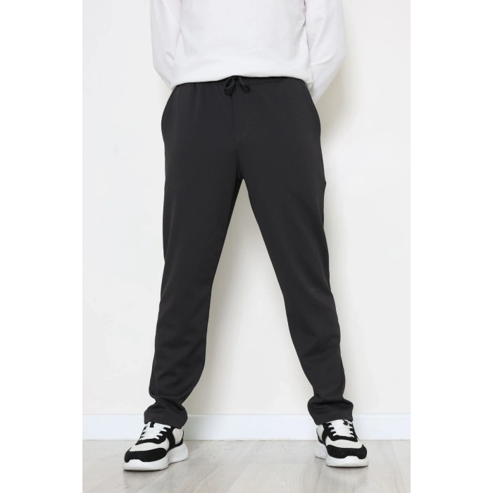 Rahat Kesim Penye Pike Erkek Pantolon Antrasit - 81377.1837.