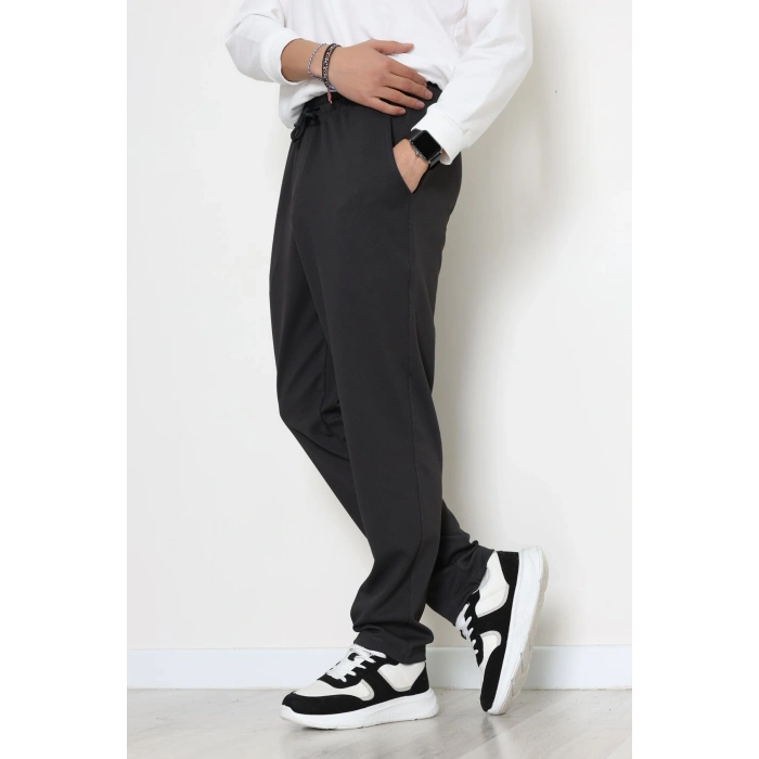 Rahat Kesim Penye Pike Erkek Pantolon Antrasit - 81377.1837.