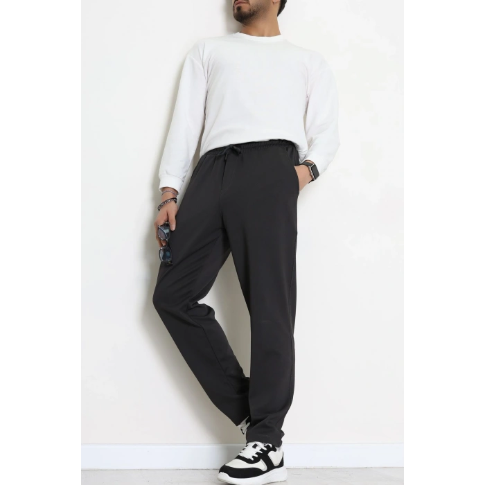 Rahat Kesim Penye Pike Erkek Pantolon Antrasit - 81377.1837.