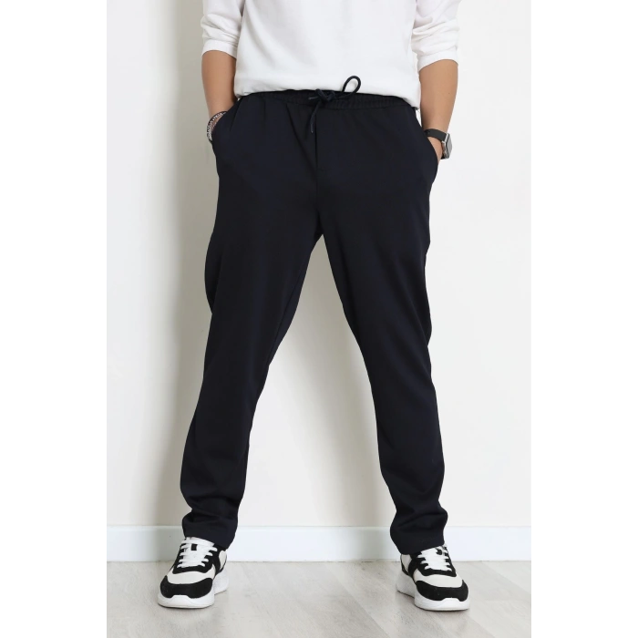 Rahat Kesim Penye Pike Erkek Pantolon Koyulacivert - 81377.1837.