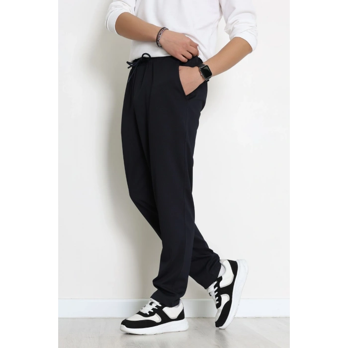 Rahat Kesim Penye Pike Erkek Pantolon Koyulacivert - 81377.1837.