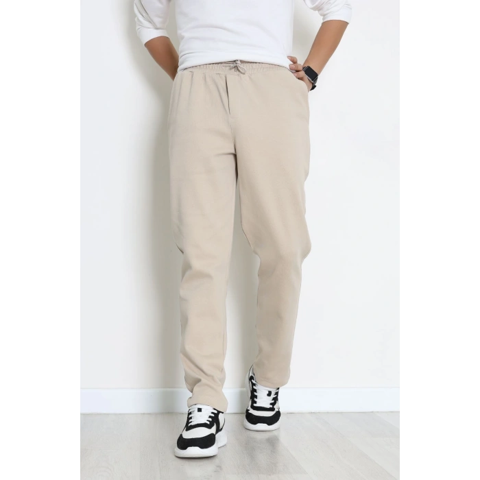 Rahat Kesim Penye Pike Erkek Pantolon Latte - 81377.1837.