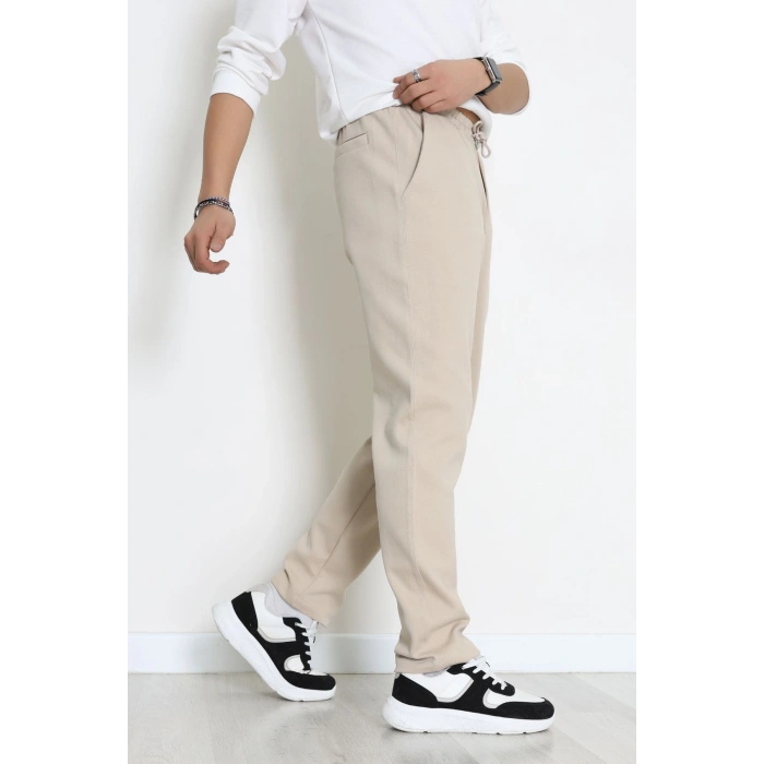 Rahat Kesim Penye Pike Erkek Pantolon Latte - 81377.1837.