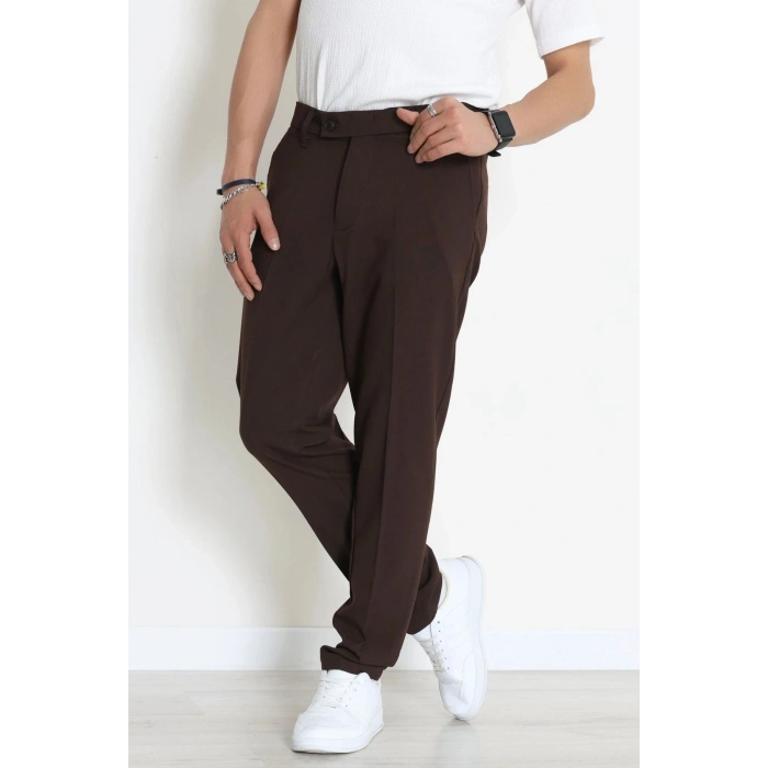 Regular Fit Erkek Kumaş Pantolon Kahve - 42589.2091.