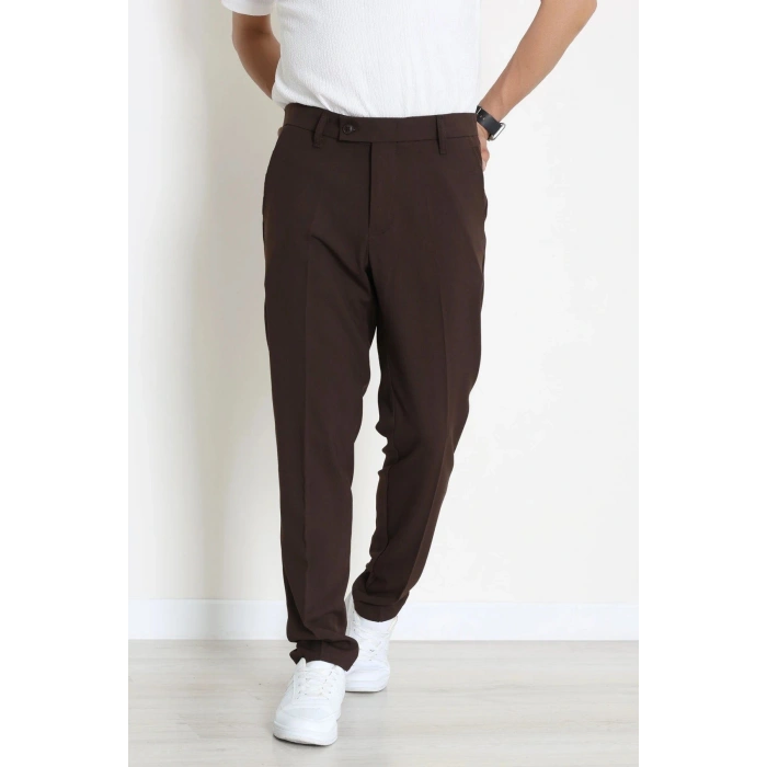 Regular Fit Erkek Kumaş Pantolon Kahve - 42589.2091.