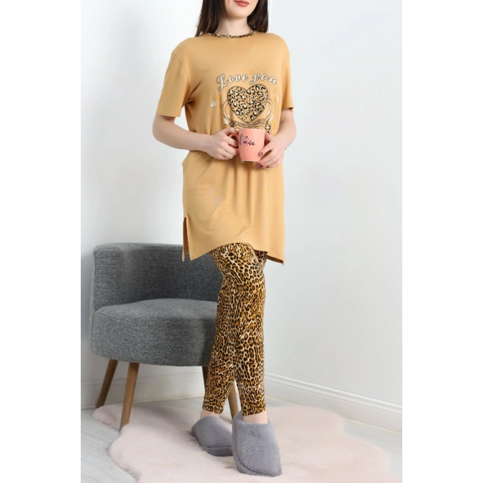 Ringviskon Pijama Takımı Camel - 50632.1931.