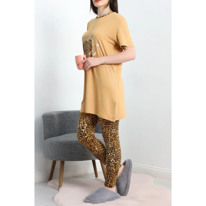 Ringviskon Pijama Takımı Camel - 50632.1931.