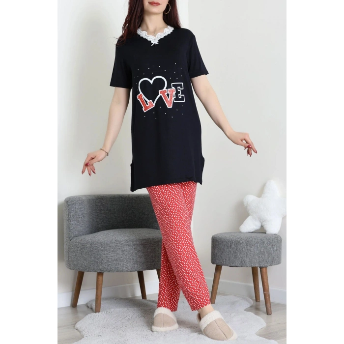 Ringviskon Pijama Takımı Siyah - 50632.1931.