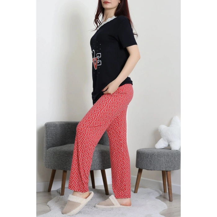 Ringviskon Pijama Takımı Siyah - 50632.1931.