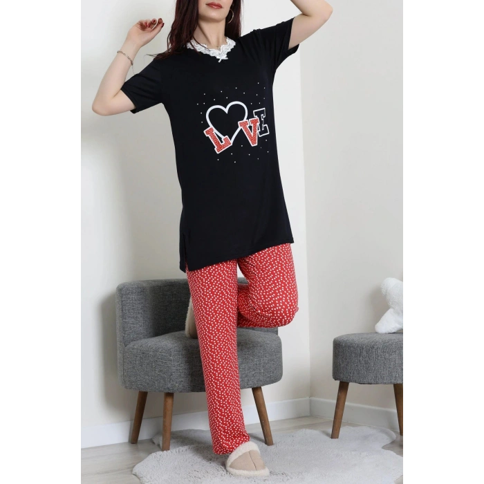 Ringviskon Pijama Takımı Siyah - 50632.1931.