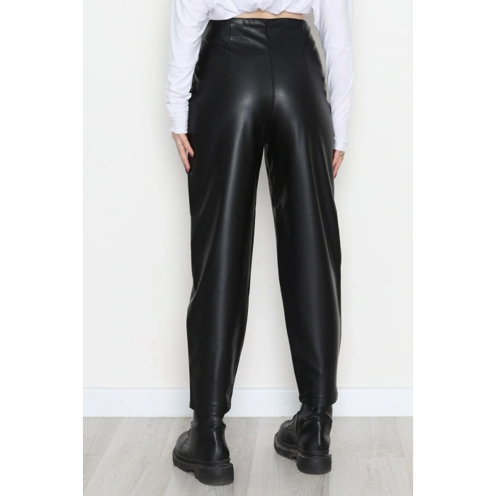 Şalvar Deri Pantolon Siyah - 51209.1779.