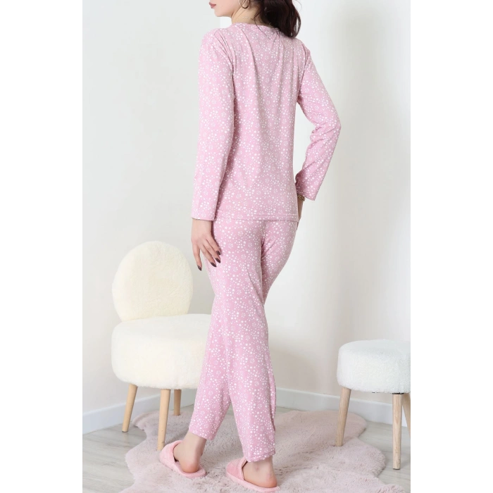 Sandy Alt Üst Aynı Pijama Takımı Pudrayıldız - 52166.1048.