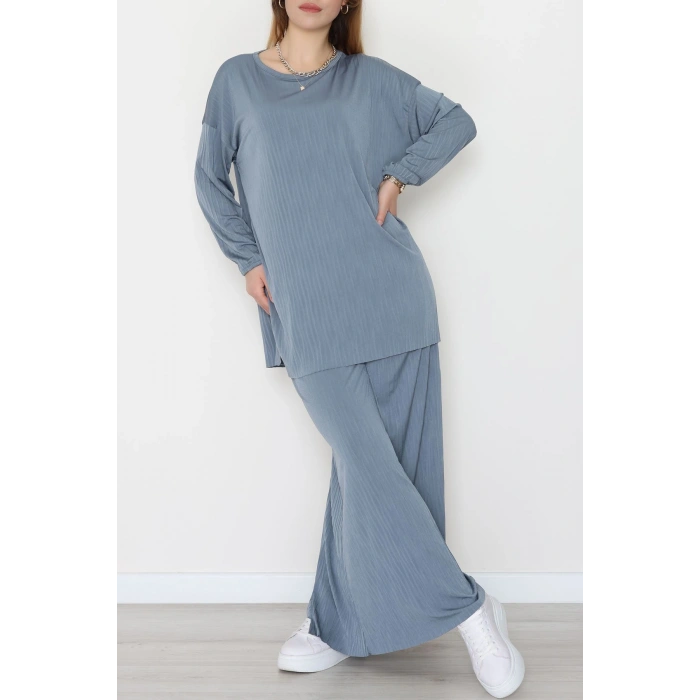 Sandy Crash Kumaş İkili Takım Gri - 42667.1949.