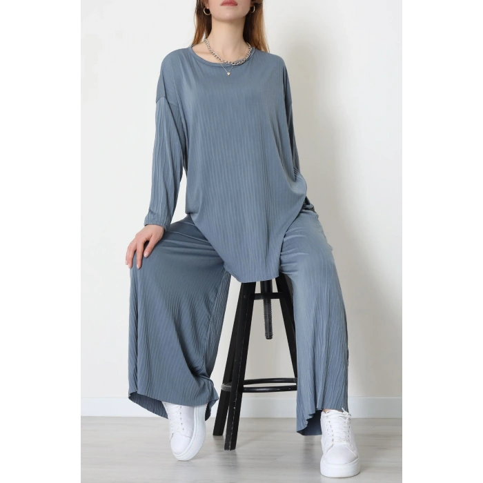 Sandy Crash Kumaş İkili Takım Gri - 42667.1949.