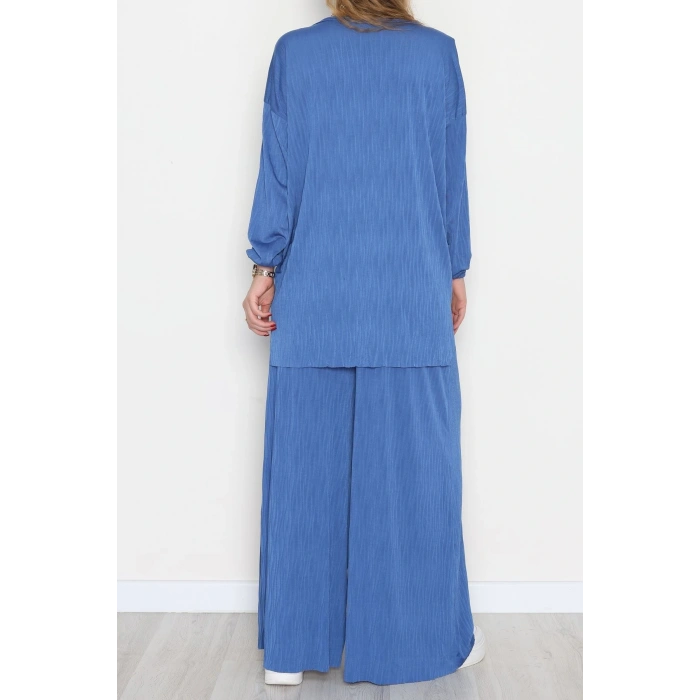 Sandy Crash Kumaş İkili Takım İndigo - 42667.1949.