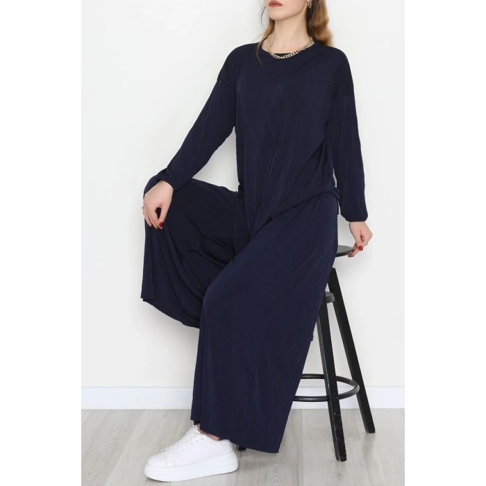 Sandy Crash Kumaş İkili Takım Lacivert - 42667.1949.