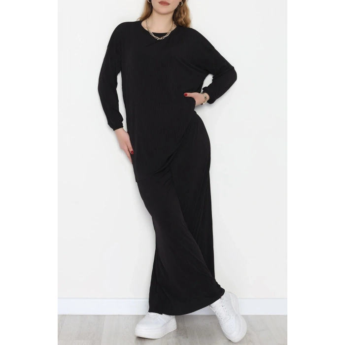 Sandy Crash Kumaş İkili Takım Siyah - 42667.1949.