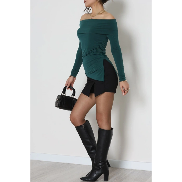 Sandy Madonna Yaka Bluz Zümrüt - 42804.1949.