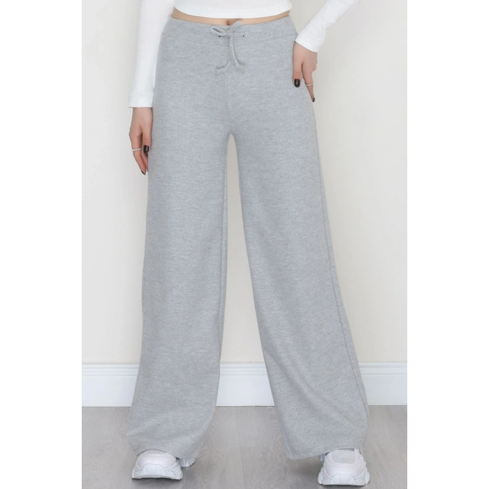 Şardonlu Selanik Kumaş Pantolon Gri - 51066.1837.