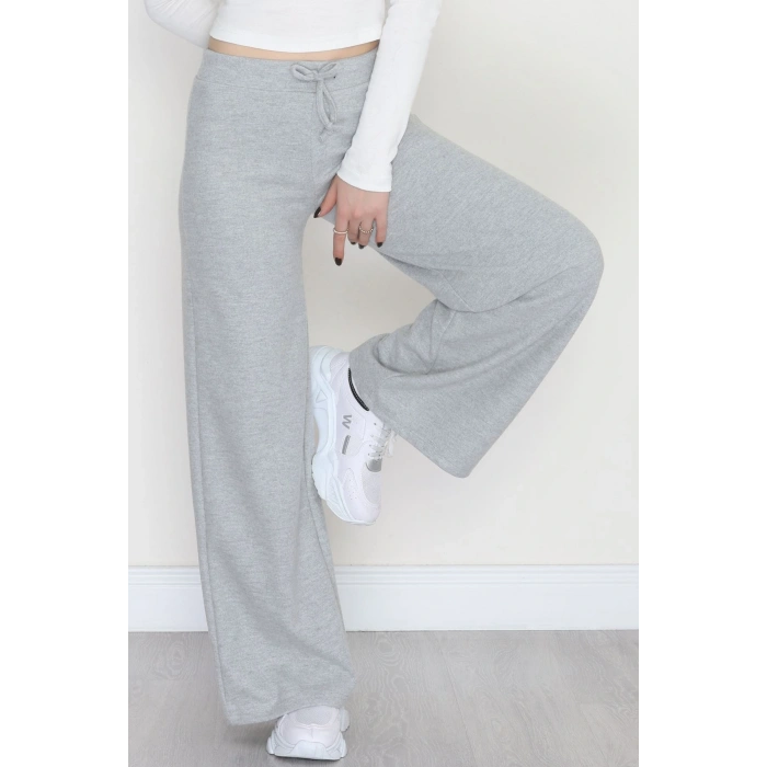 Şardonlu Selanik Kumaş Pantolon Gri - 51066.1837.