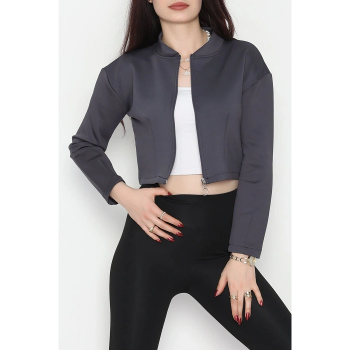 Scuba Fermuarlı Ceket Antrasit - 1067.2119.