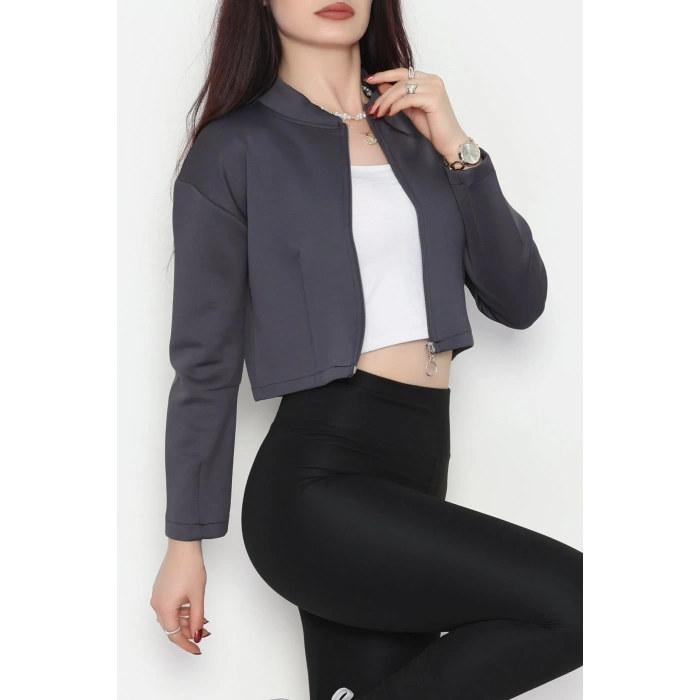 Scuba Fermuarlı Ceket Antrasit - 1067.2119.