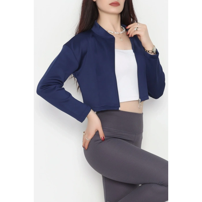 Scuba Fermuarlı Ceket Lacivert - 1067.2119.