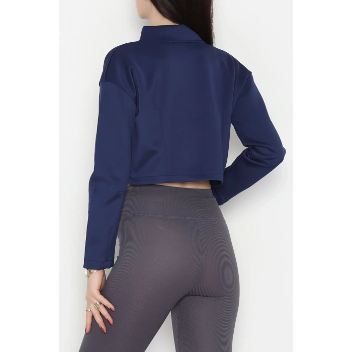 Scuba Fermuarlı Ceket Lacivert - 1067.2119.