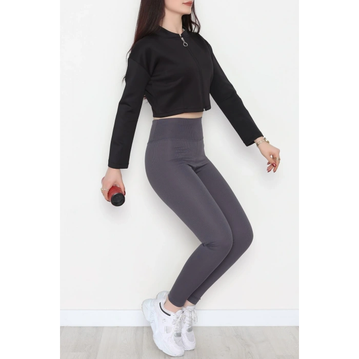 Scuba Fermuarlı Ceket Siyah - 1067.2119.