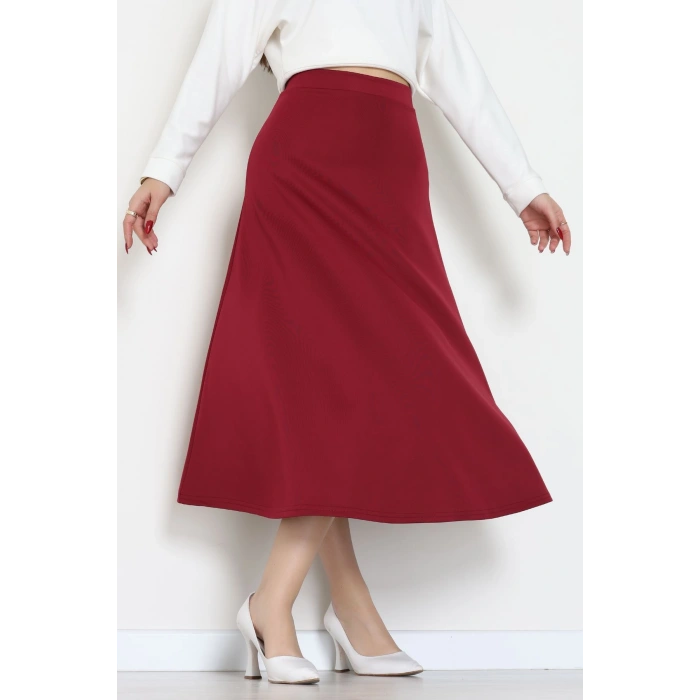 Scuba Kumaş Çan Etek Bordo - 51231.1567.