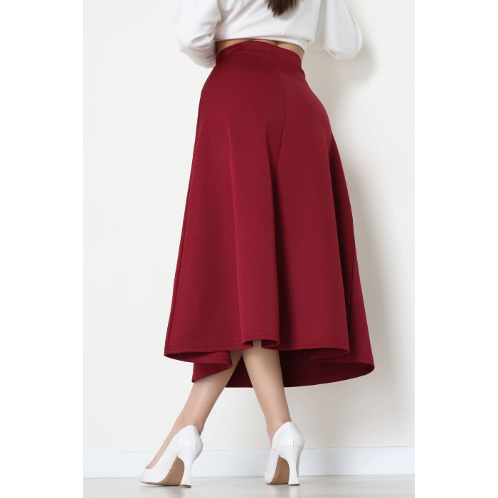 Scuba Kumaş Çan Etek Bordo - 51231.1567.