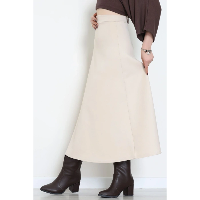 Scuba Kumaş Çan Etek Ekru - 51231.1567.