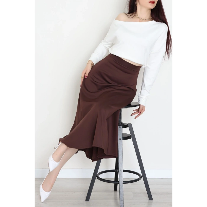 Scuba Kumaş Çan Etek Kahve - 51231.1567.