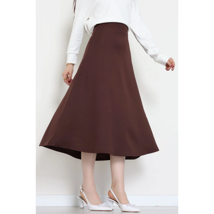 Scuba Kumaş Çan Etek Kahve - 51231.1567.