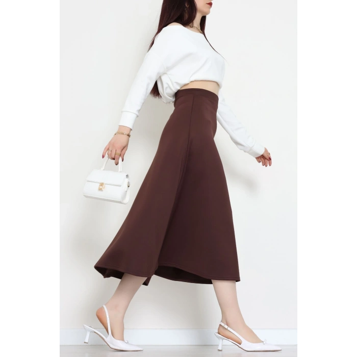 Scuba Kumaş Çan Etek Kahve - 51231.1567.