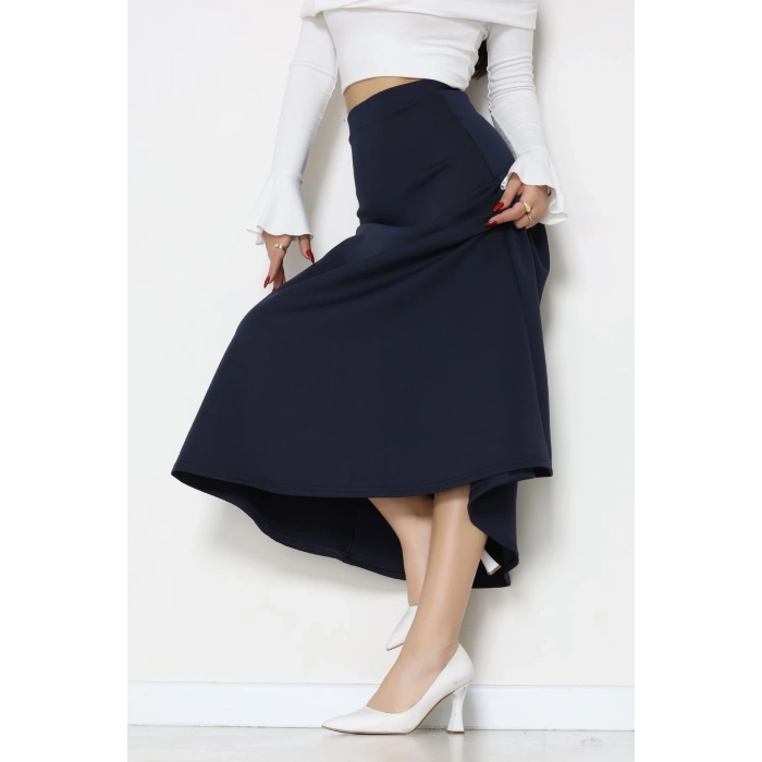 Scuba Kumaş Çan Etek Lacivert - 51231.1567.