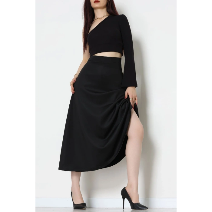 Scuba Kumaş Çan Etek Siyah - 51231.1567.