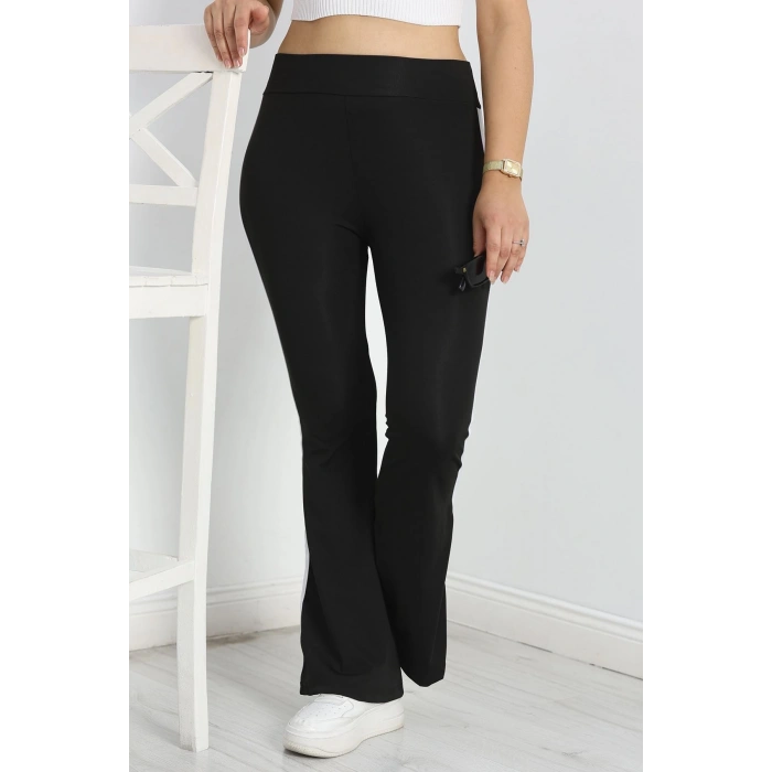 Şeritli Battal Dalgıç İspanyol Tayt Siyahbeyaz - 50070.1098.