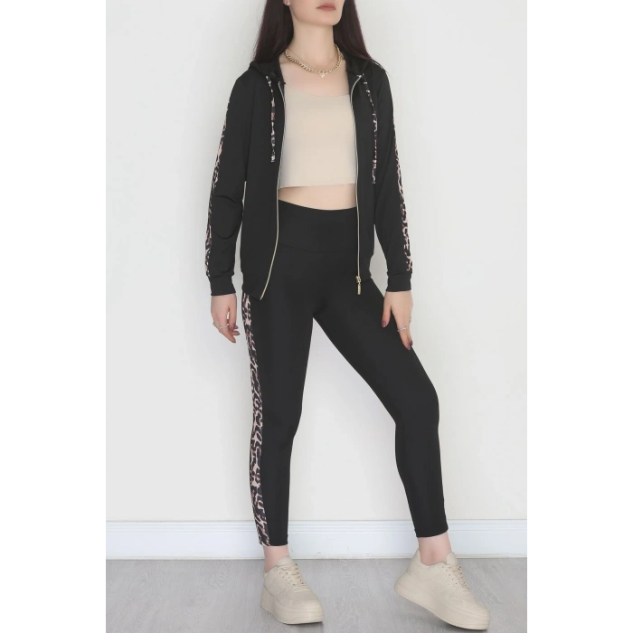 Şeritli Dalgıç Takım Siyah - 52013.1005.