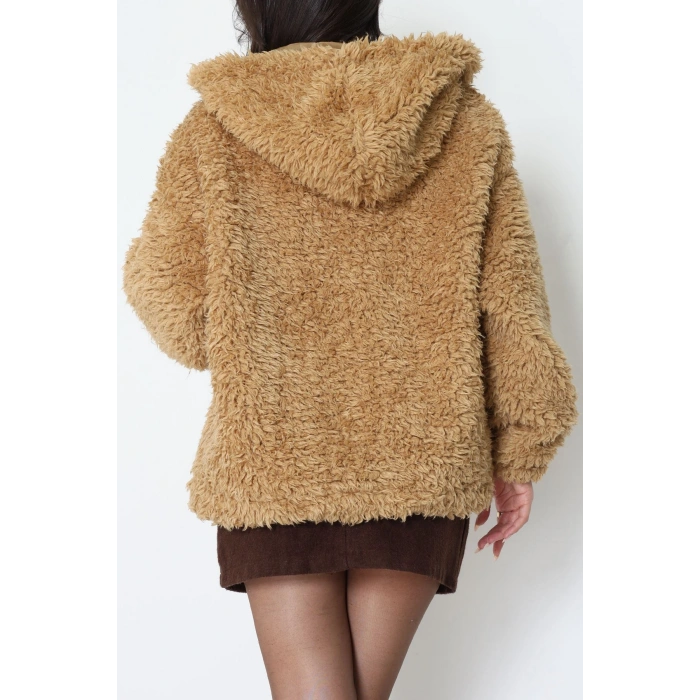 Sheep Kapşonlu Mont Camel - 406999.1247.