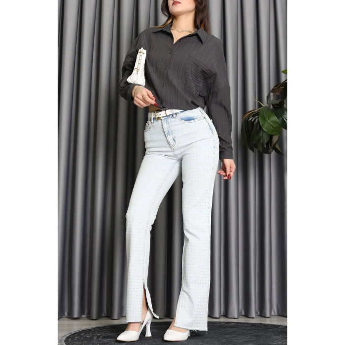 Siena Kumaş Gömlek Antrasit - 2357.1602.