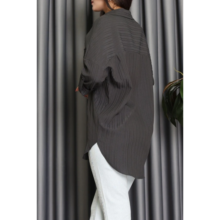 Siena Kumaş Gömlek Antrasit - 2357.1602.