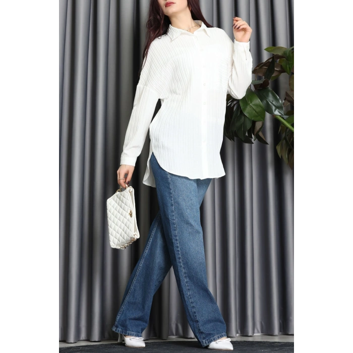 Siena Kumaş Gömlek Ekru - 2357.1602.