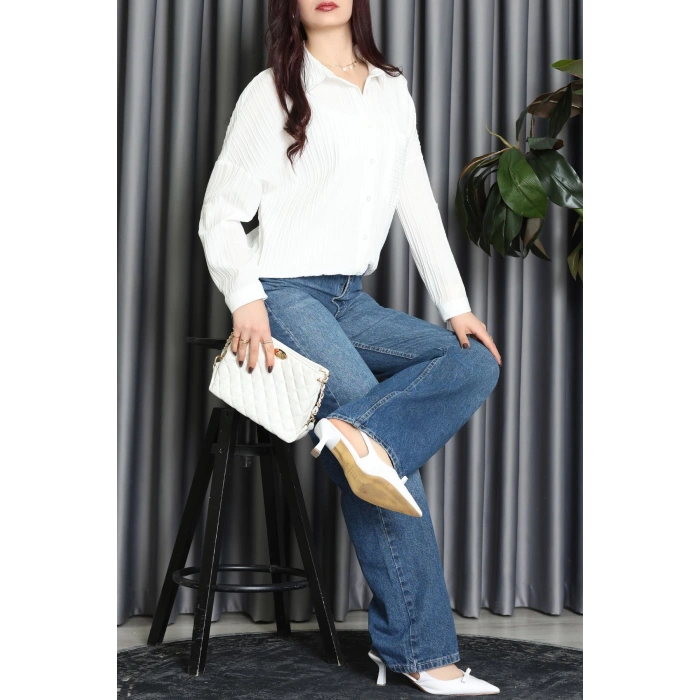 Siena Kumaş Gömlek Ekru - 2357.1602.