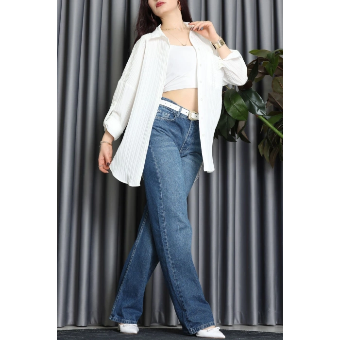 Siena Kumaş Gömlek Ekru - 2357.1602.