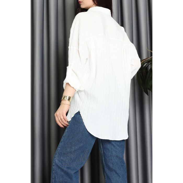 Siena Kumaş Gömlek Ekru - 2357.1602.