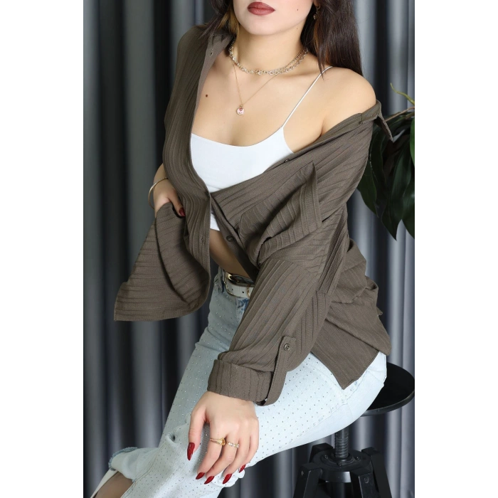 Siena Kumaş Gömlek Haki - 2357.1602.